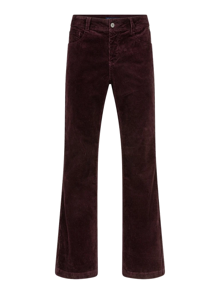 Red Button, Pantalon Bibette velours bordeaux